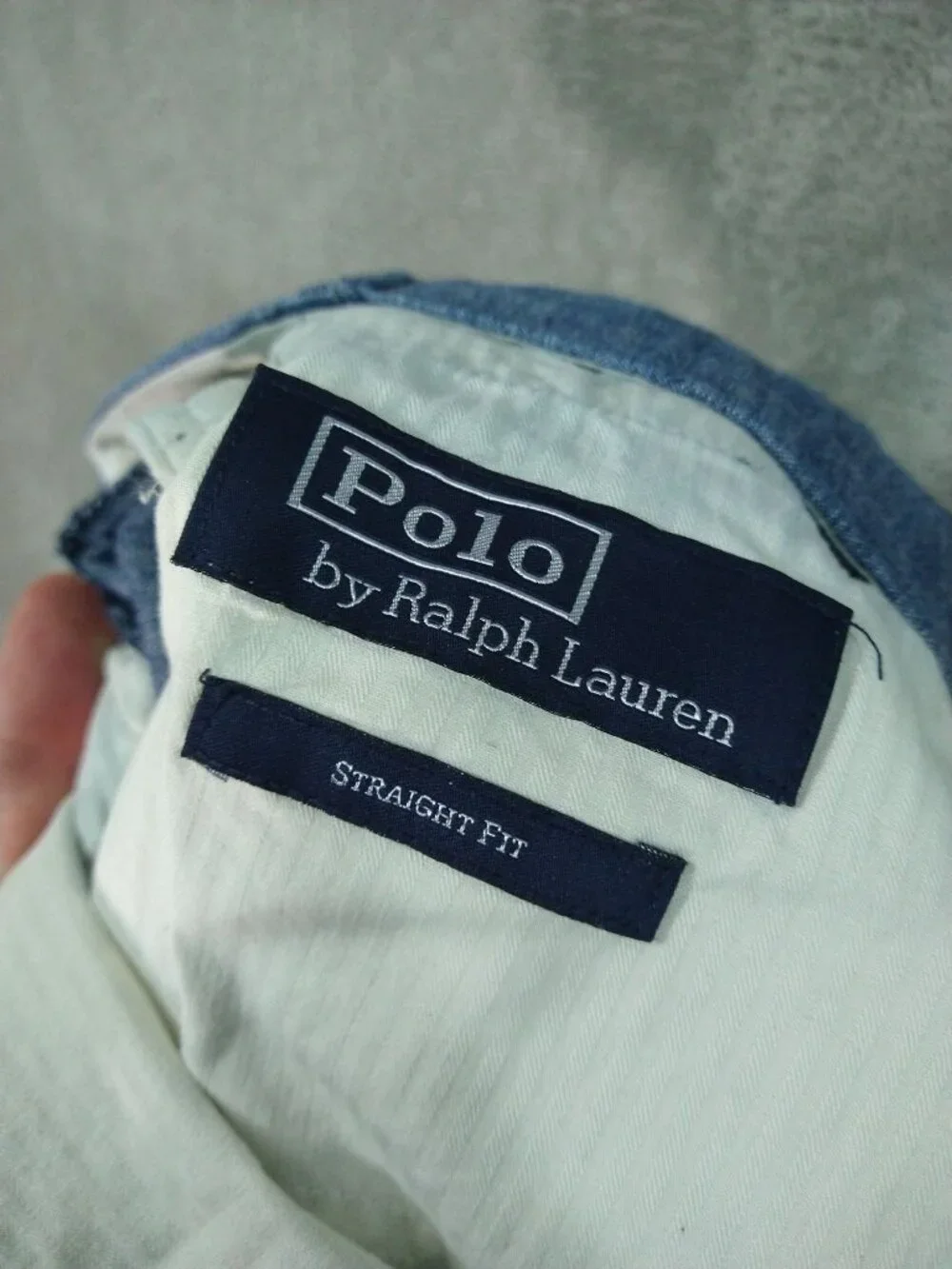 Polo Ralph Lauren Shorts Mens 36 Blue Chino Straight Fit Button Fly Flat Front